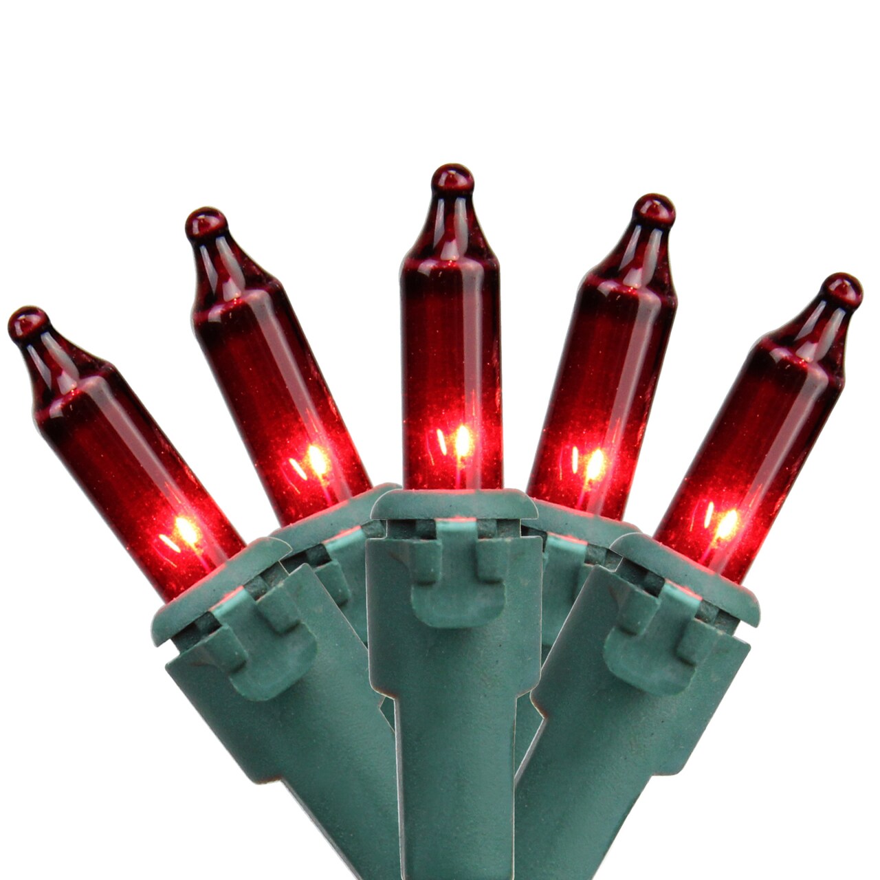 Northlight Mini Incandescent Christmas Lights - Red - 20.25' Green Wire - 100ct